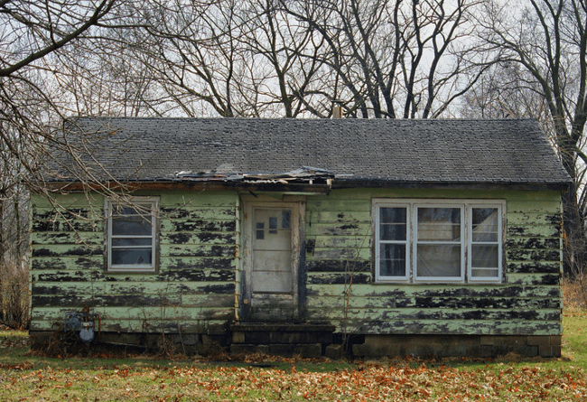 distressed home